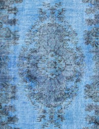 Bleu Turc Tapis vintage 260 x 178 cm - view 4