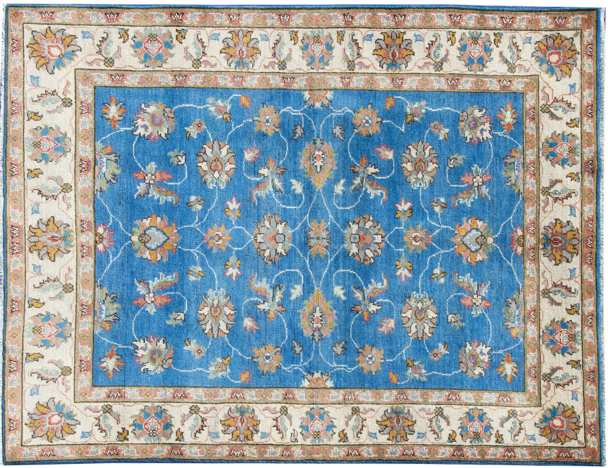 Tappeto Kazak  blu <br/>206 x 151 cm