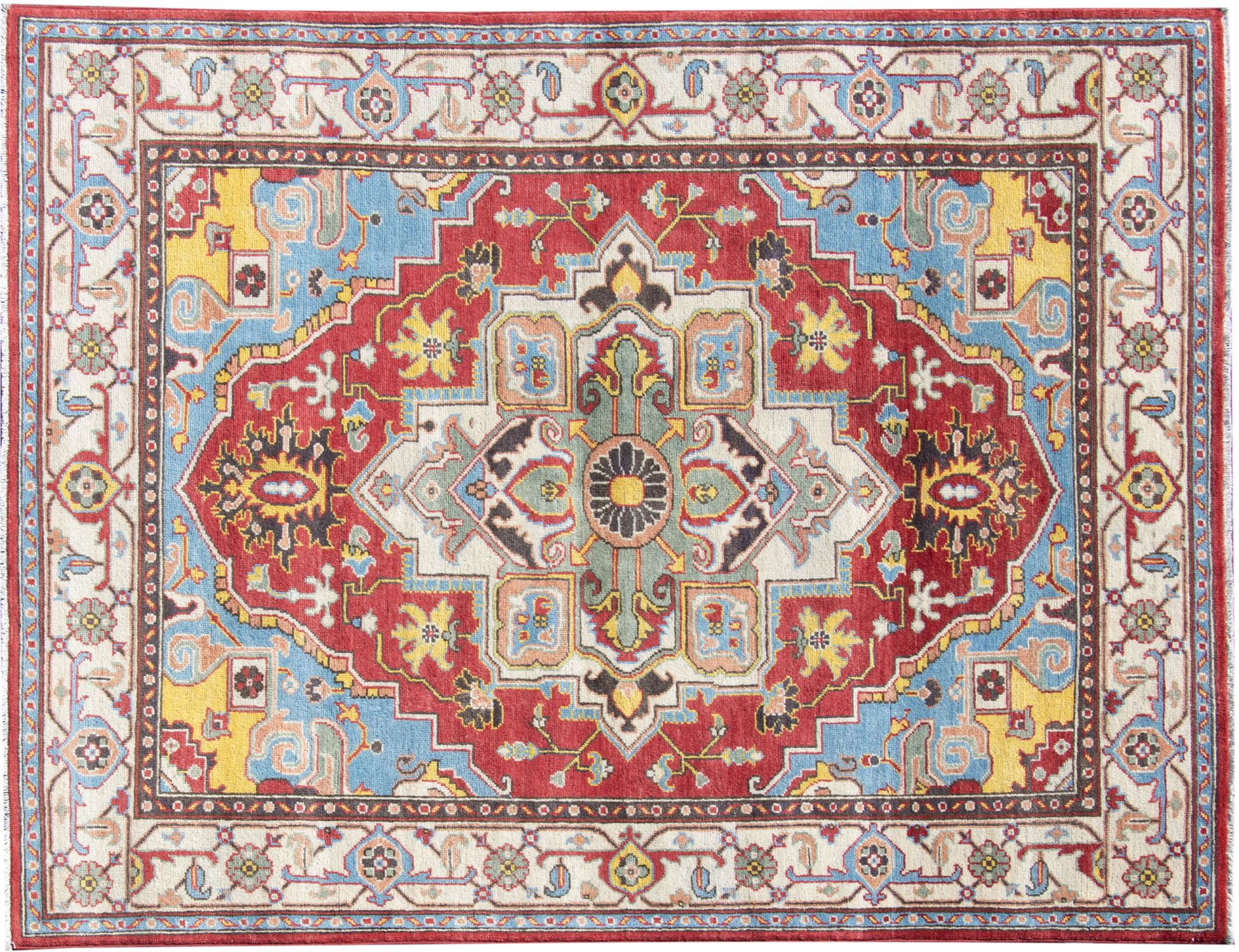 Tappeto Kazak  blu <br/>205 x 151 cm