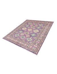 Púrpura Afghanistan Alfombra Kazak 205 x 150 cm - view 1