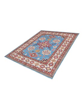 Bleu Afghanistan Tapis Kazak  205 x 146 cm