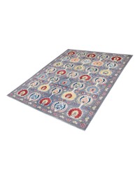 Gris Afghanistan Alfombra Kazak 293 x 198 cm - view 2