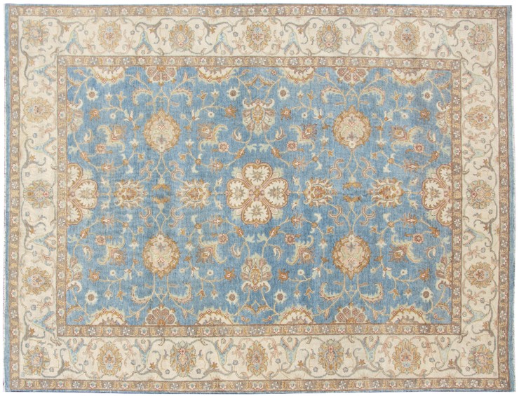 Bleu Afghanistan Tapis Kazak  413 x 305 cm