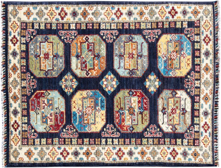 Blu Afghanistan Tappeto Ziegler 128 x 80 cm