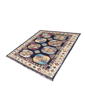 Blauw Afghanistan Ziegler Tapijt 128 x 80 cm - view 2