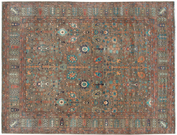 Brun Afghanistan Ziegler tæppe 583 x 390 cm