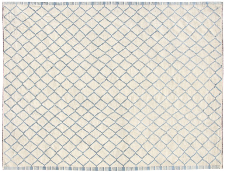 Sininen Afghanistan Kelim 404 x 319 cm