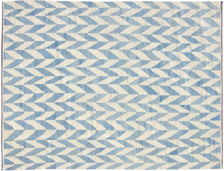 Blå Afghanistan Kelim  348 x 256 cm