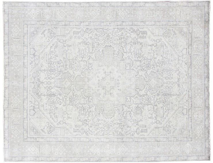Beige Persien Persisk Vintagetæppe 277 x 193 cm