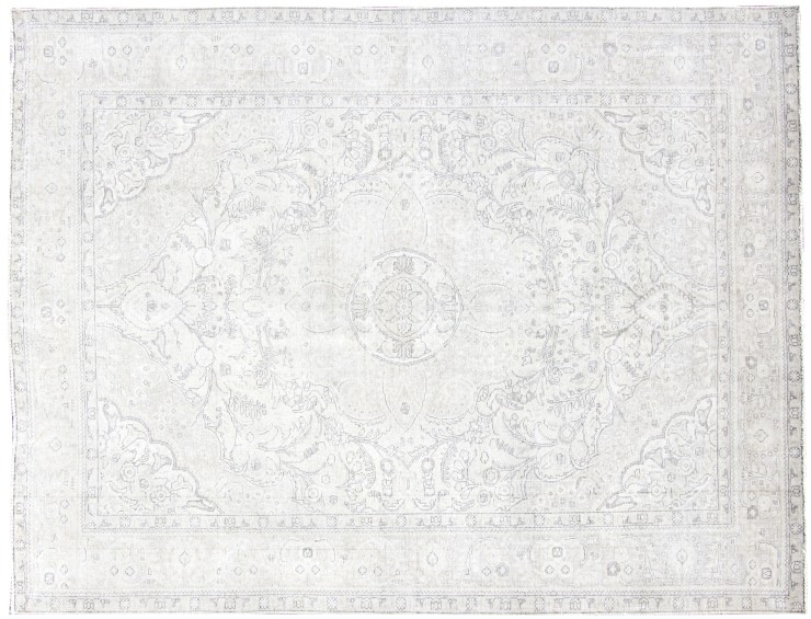 Beige Persien Persisk Vintagetæppe 280 x 195 cm