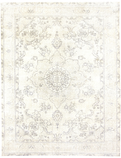 Beige Persan Tapis Persan vintage 285 x 199 cm