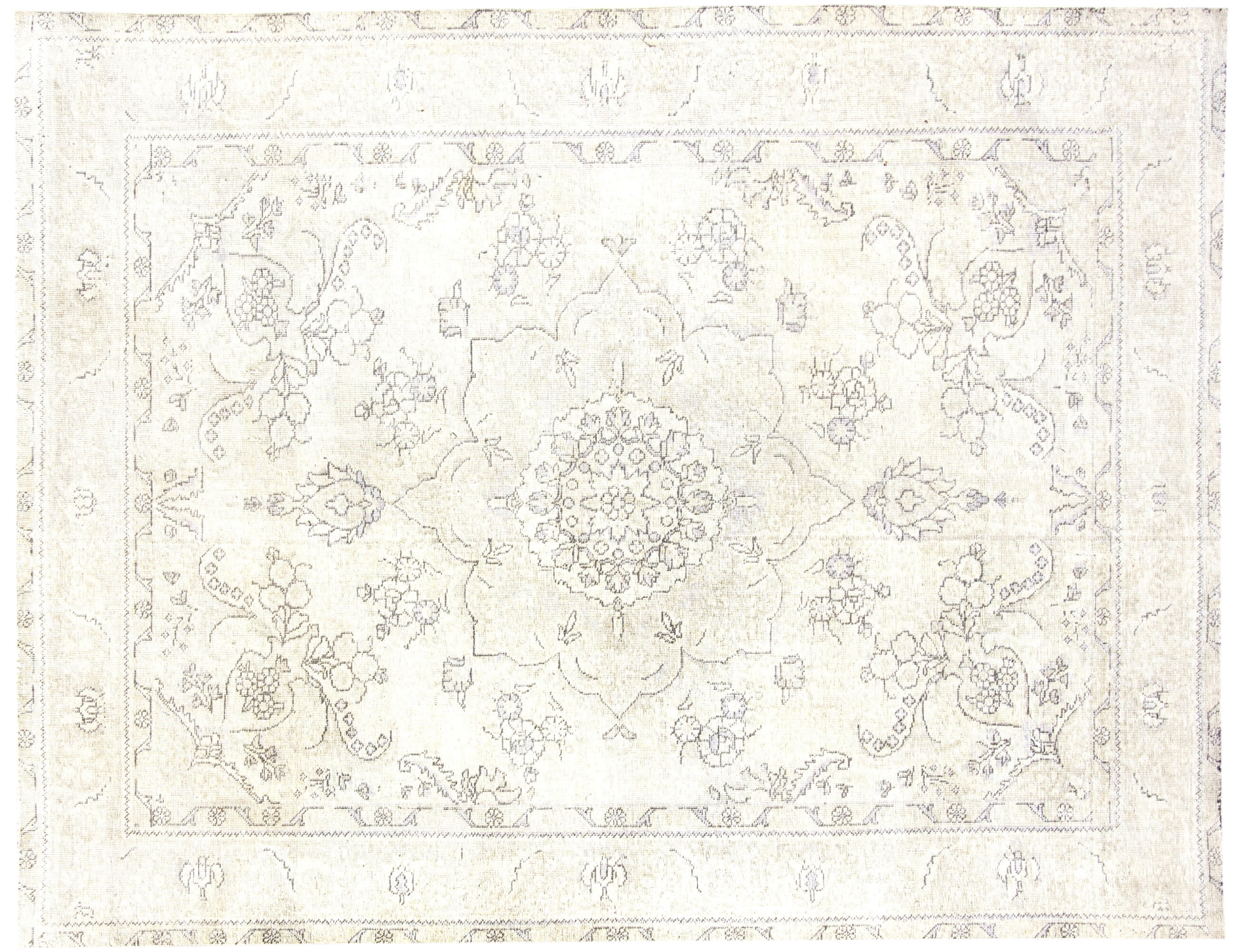 Beige Persan Tapis Persan vintage 285 x 199 cm