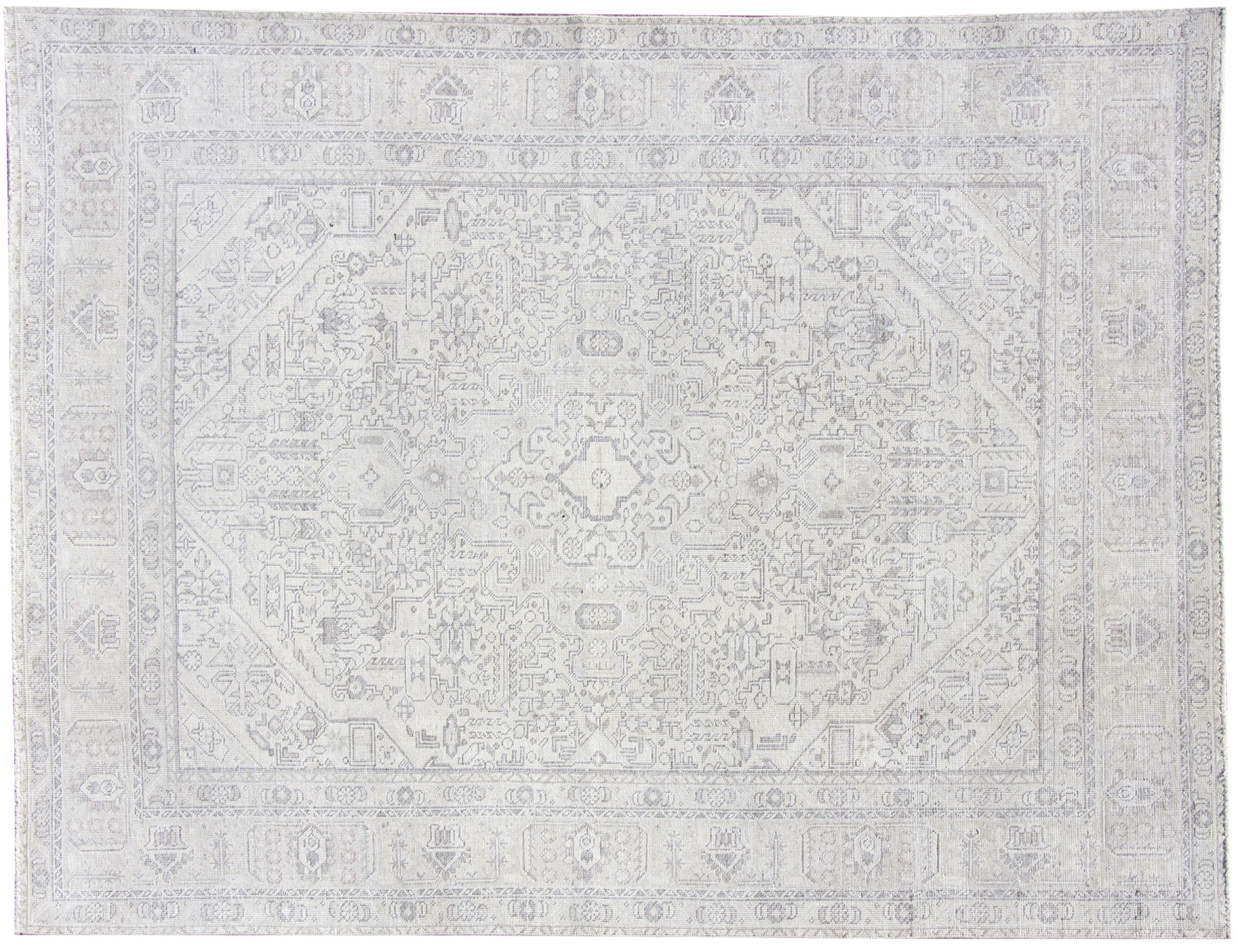 Beige Persa Alfombra persa vintage 281 x 188 cm - Alfombra única hecha a mano