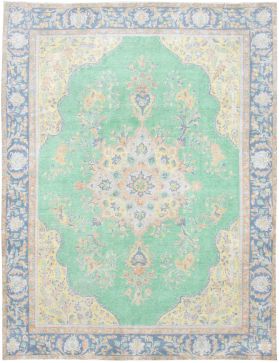 Tappeto vintage persiano 366 x 288 verde