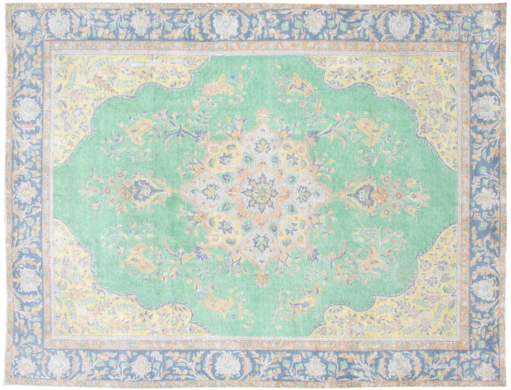 Grön Persien Persisk vintage matta  366 x 288 cm