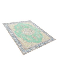 Grön Persien Persisk vintage matta  366 x 288 cm