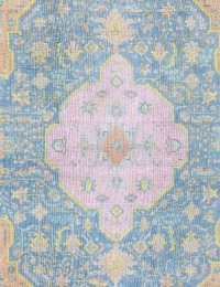 Multifarvet Persien Persisk Vintagetæppe 377 x 296 cm - view 4