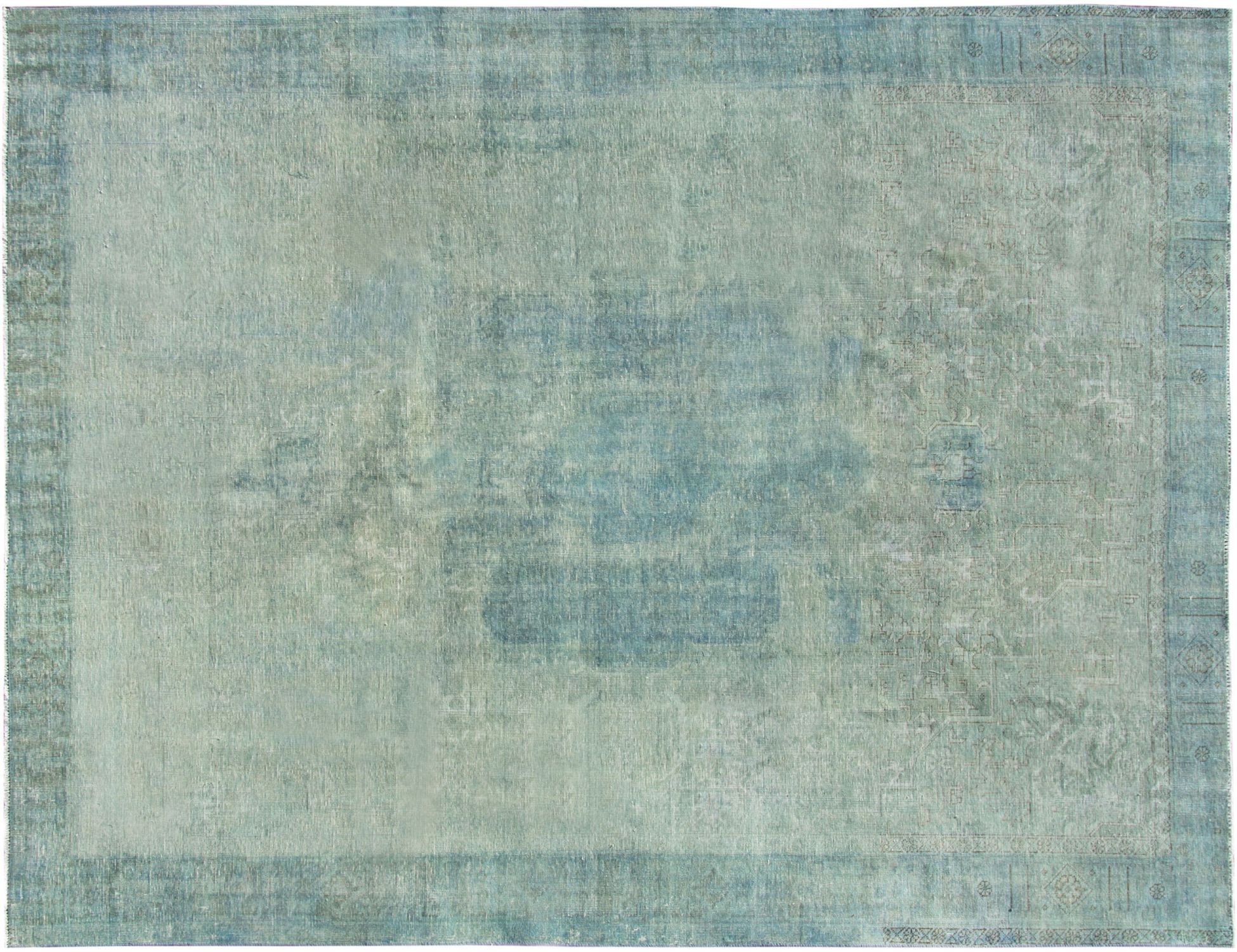 Vintagetæppe  blå <br/>375 x 295 cm