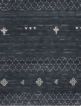 Pure Wool 180 x 120 black