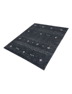 Pure Wool 180 x 120 black