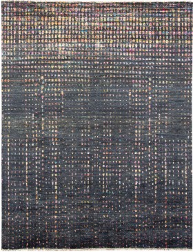 Black India Taj Wool & Silk  303 x 251 cm