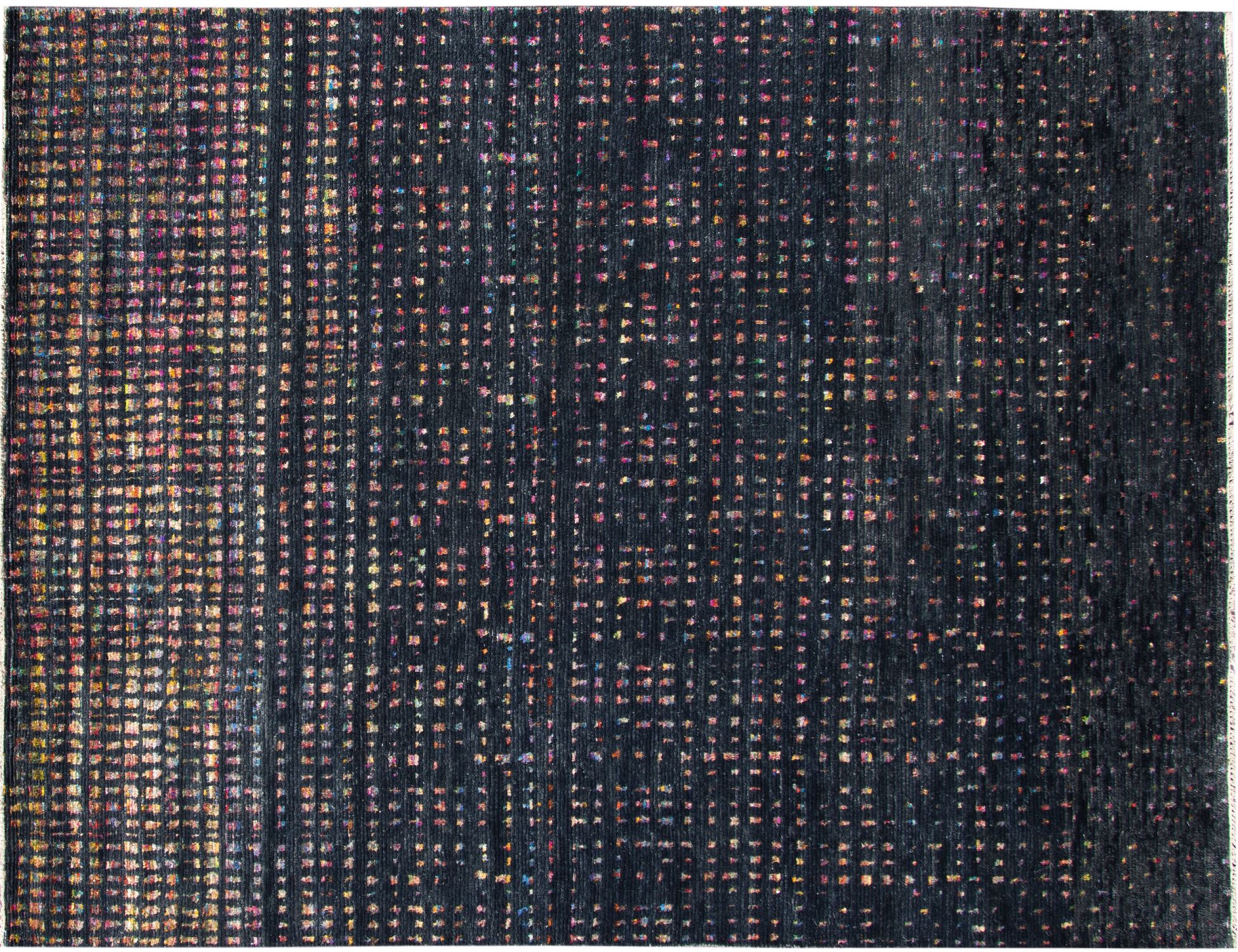 Taj Wool & Silke  svart <br/>242 x 172 cm