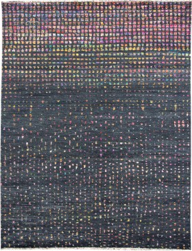 Zwarte  India Taj Wool & Zijde  308 x 202 cm