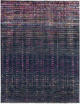 Zwarte  India Taj Wool & Zijde  307 x 250 cm