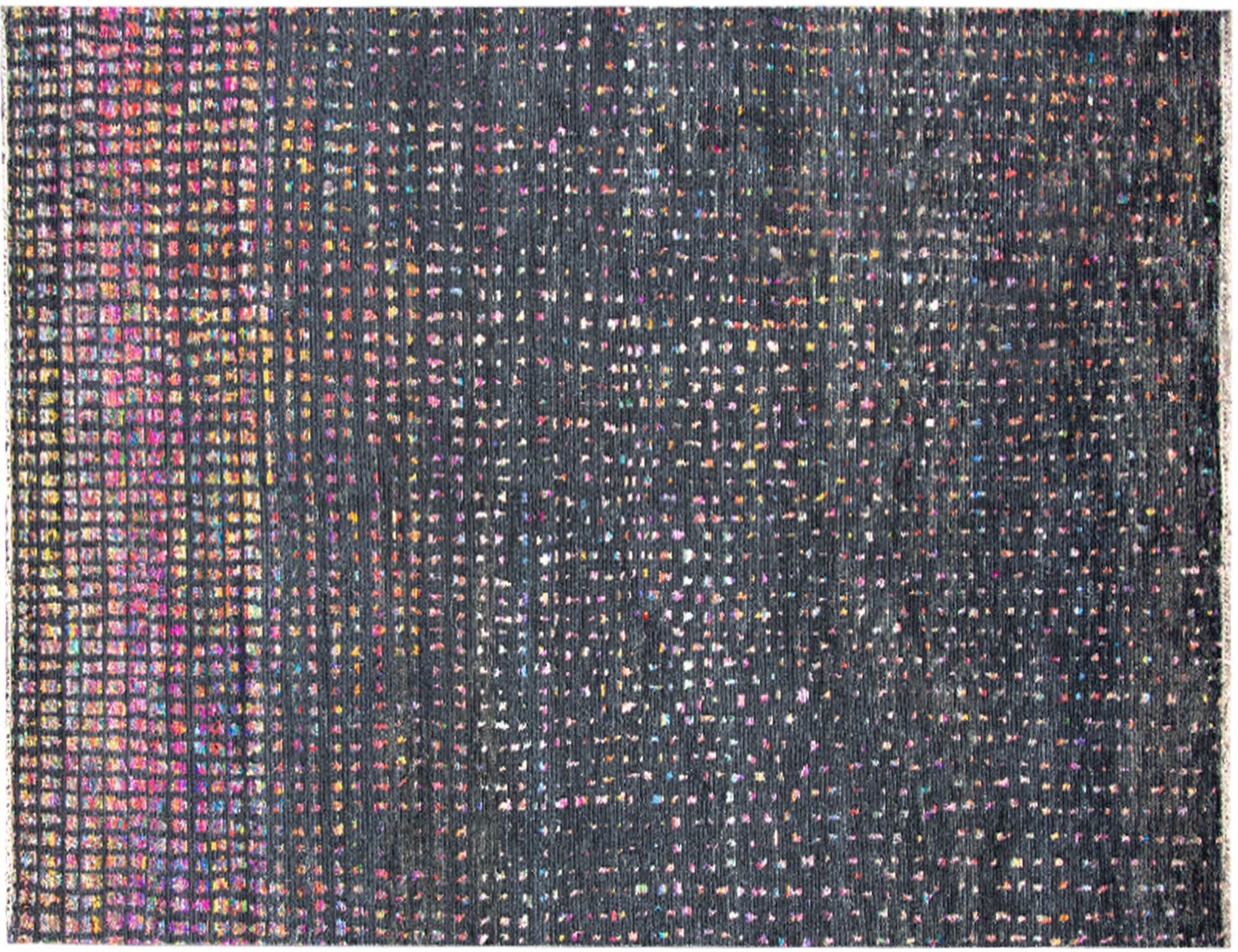 Taj Wool & Seta  nero <br/>365 x 254 cm