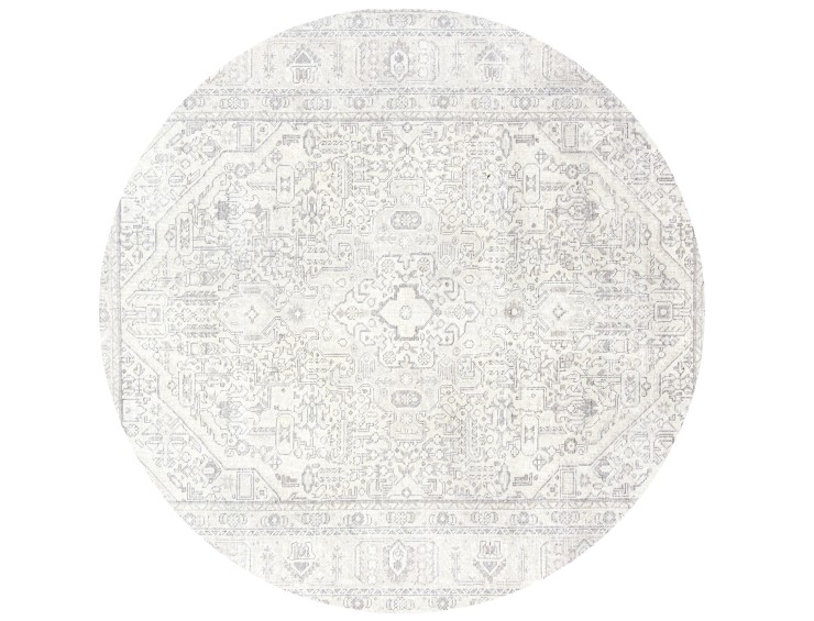 Beige Persa Alfombra persa vintage 191 x 191 cm