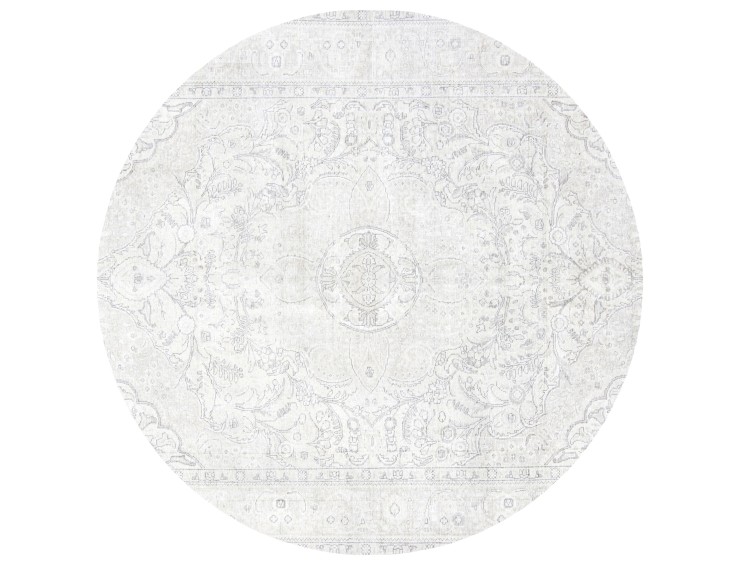 Beige Persa Alfombra persa vintage 195 x 195 cm