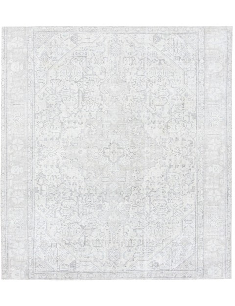 Beige Persien Persischer Vintage Teppich  193 x 193 cm