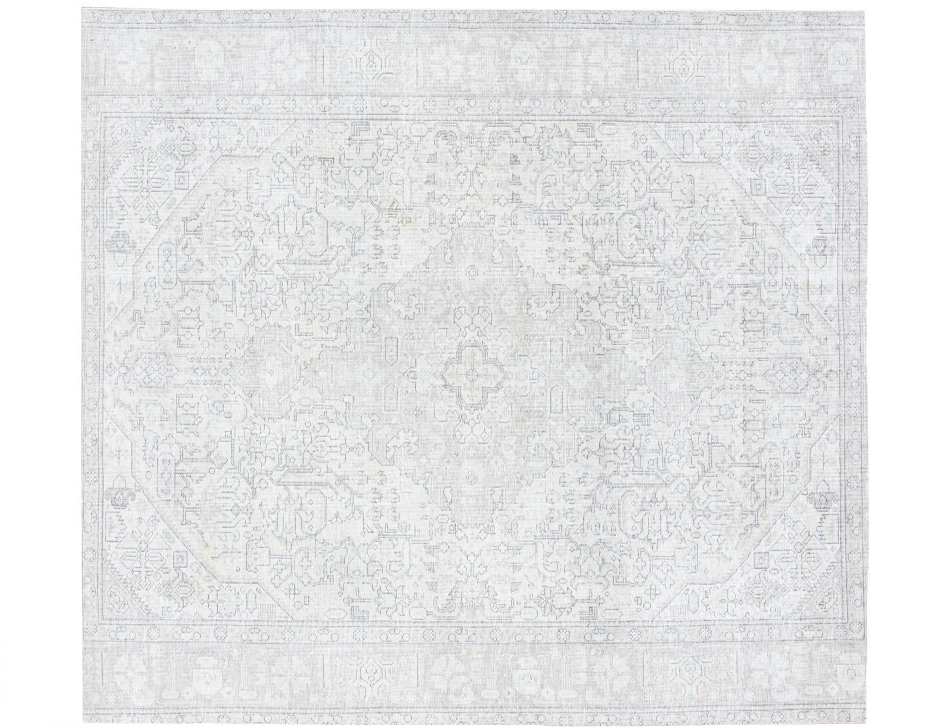 Quadrat  Vintage Teppich  beige <br/>193 x 193 cm