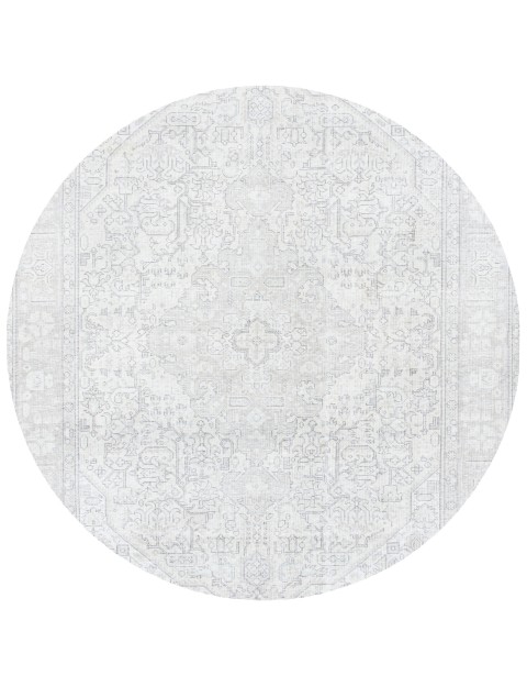 Beige Persien Persischer Vintage Teppich  193 x 193 cm
