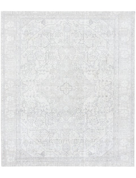 Beige Persien Persisk Vintagetæppe  240 x 193 cm