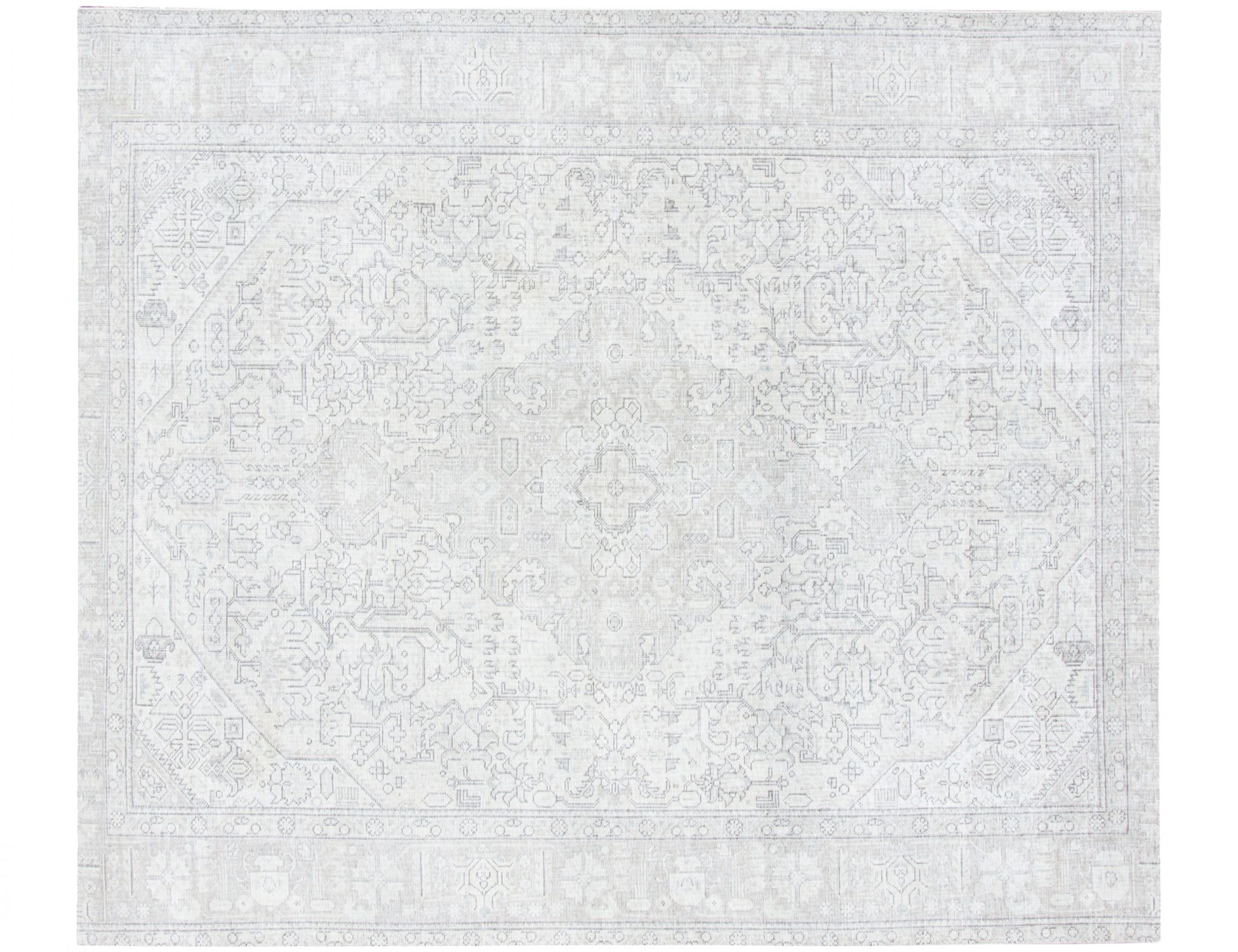 Persischer Vintage Teppich  beige <br/>240 x 193 cm