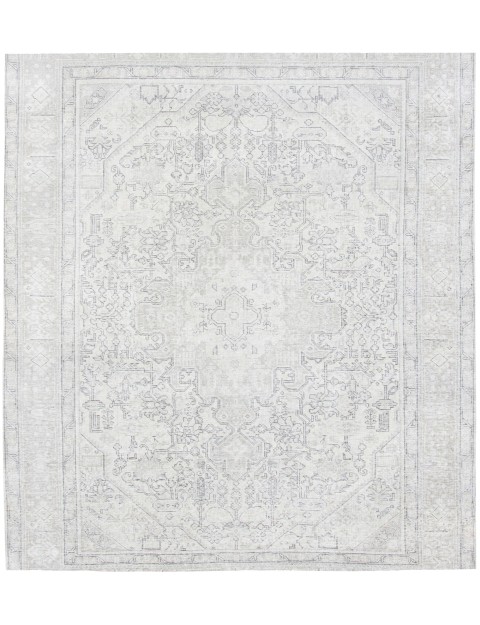 Beige Persien Persischer Vintage Teppich  193 x 193 cm
