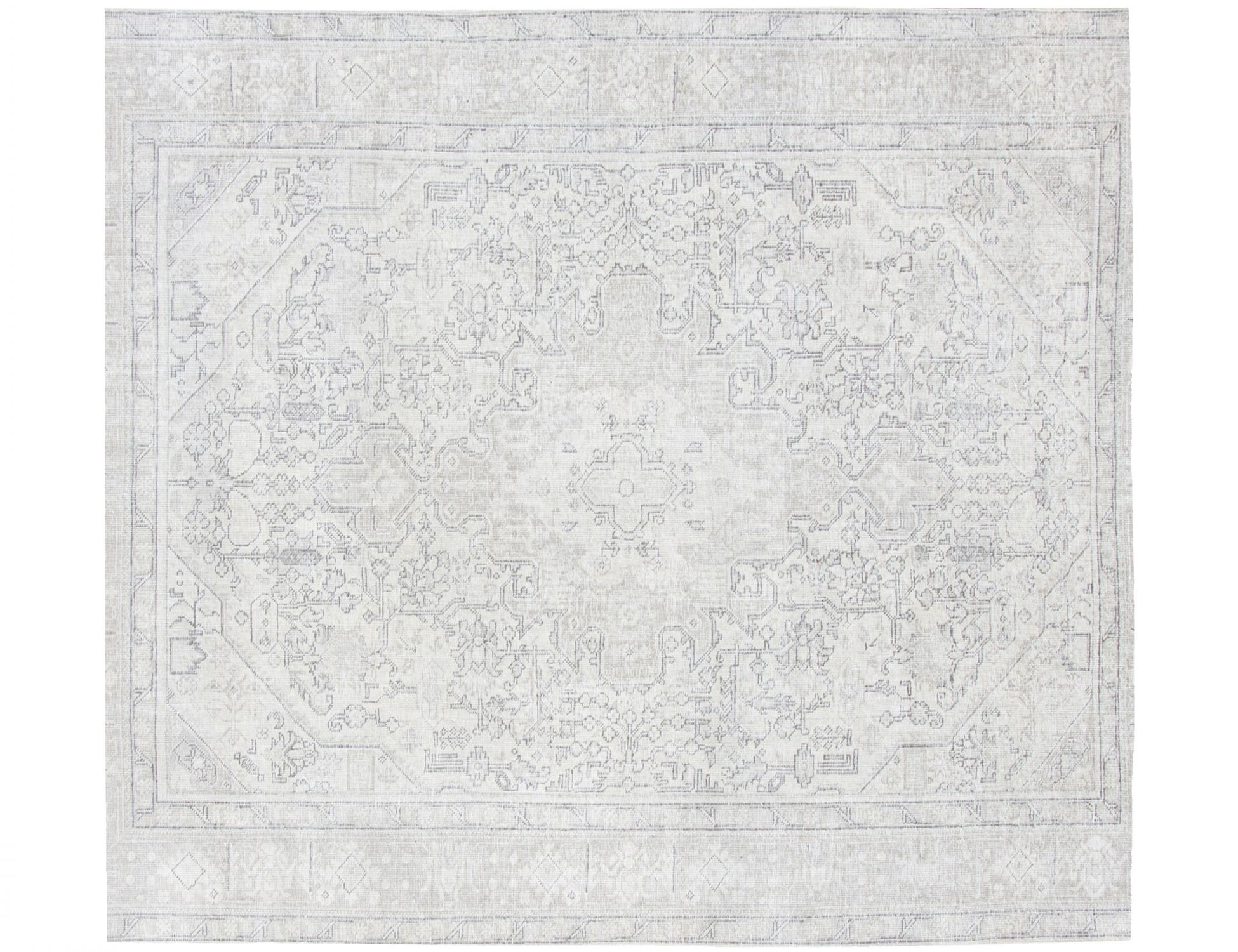 Quadrat  Vintage Teppich  beige <br/>193 x 193 cm