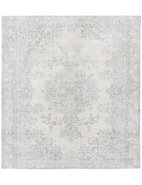 Beige Persien Persischer Vintage Teppich 194 x 194 cm