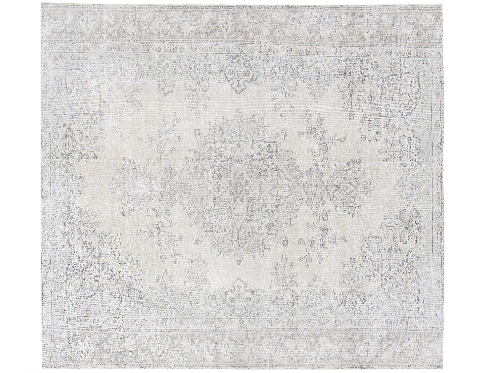 Quadrat  Vintage Teppich  beige <br/>194 x 194 cm