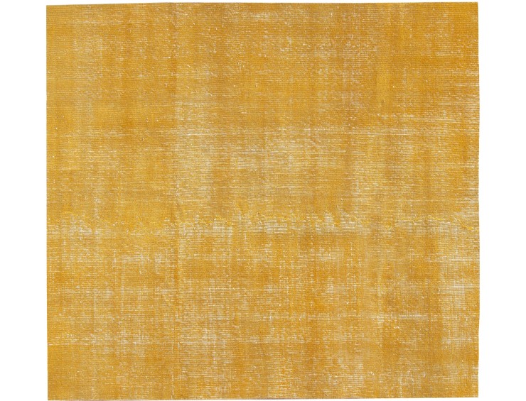 Gelb Türkei Vintage Teppich 145 x 145 cm