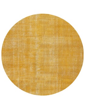 Gul Tyrkiet Vintagetæppe  145 x 145 cm