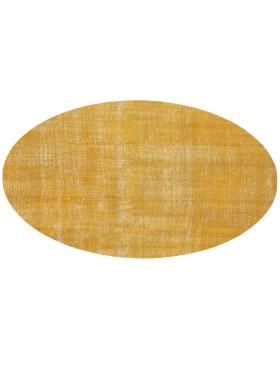 Gul Tyrkiet Vintagetæppe  145 x 145 cm