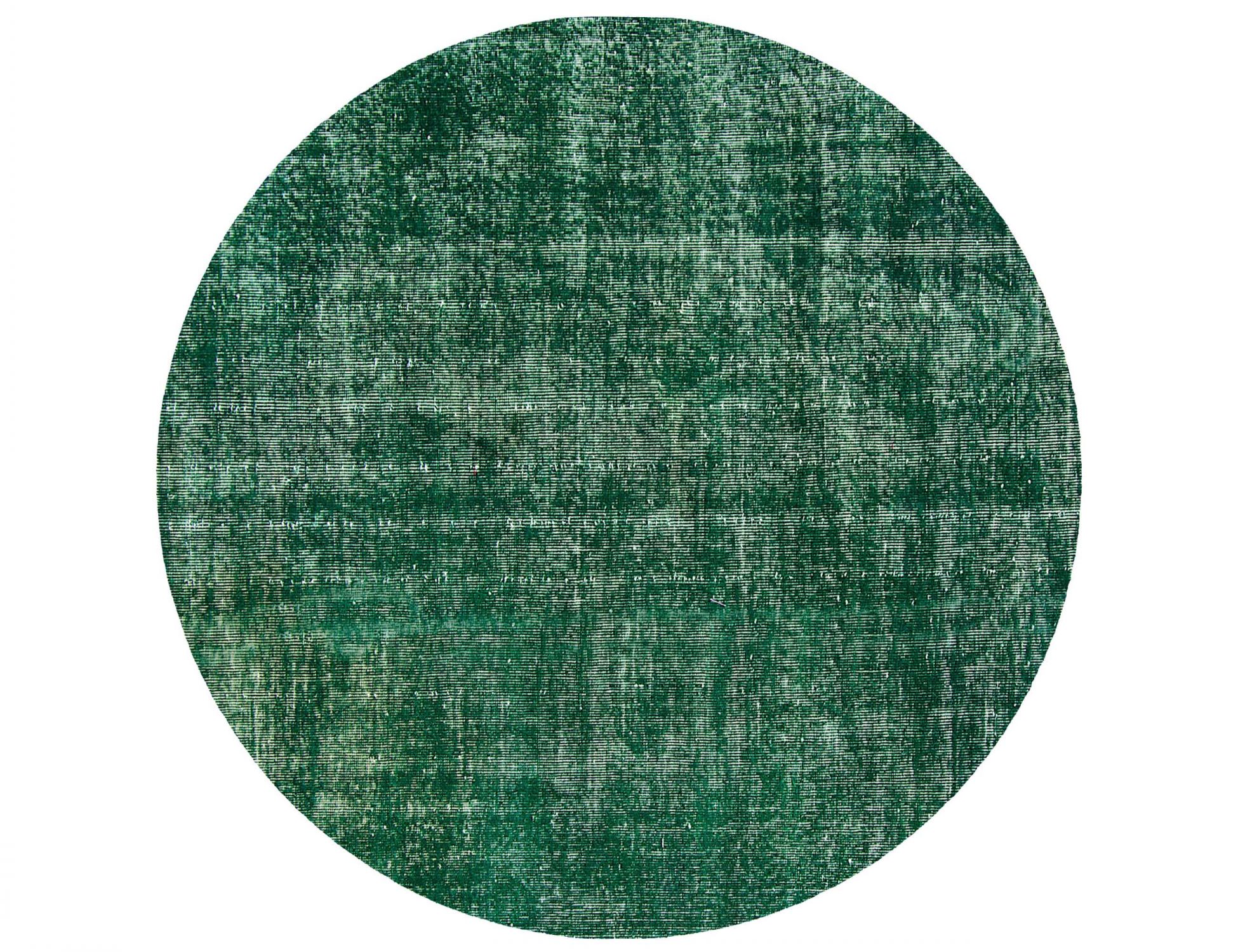 Rund Vintage Teppich  grün <br/>146 x 146 cm