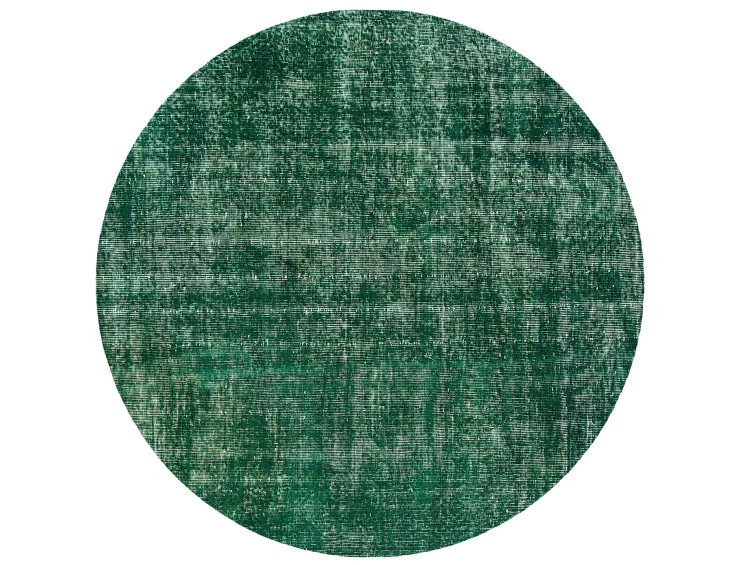 Grøn Tyrkiet Vintagetæppe  146 x 146 cm