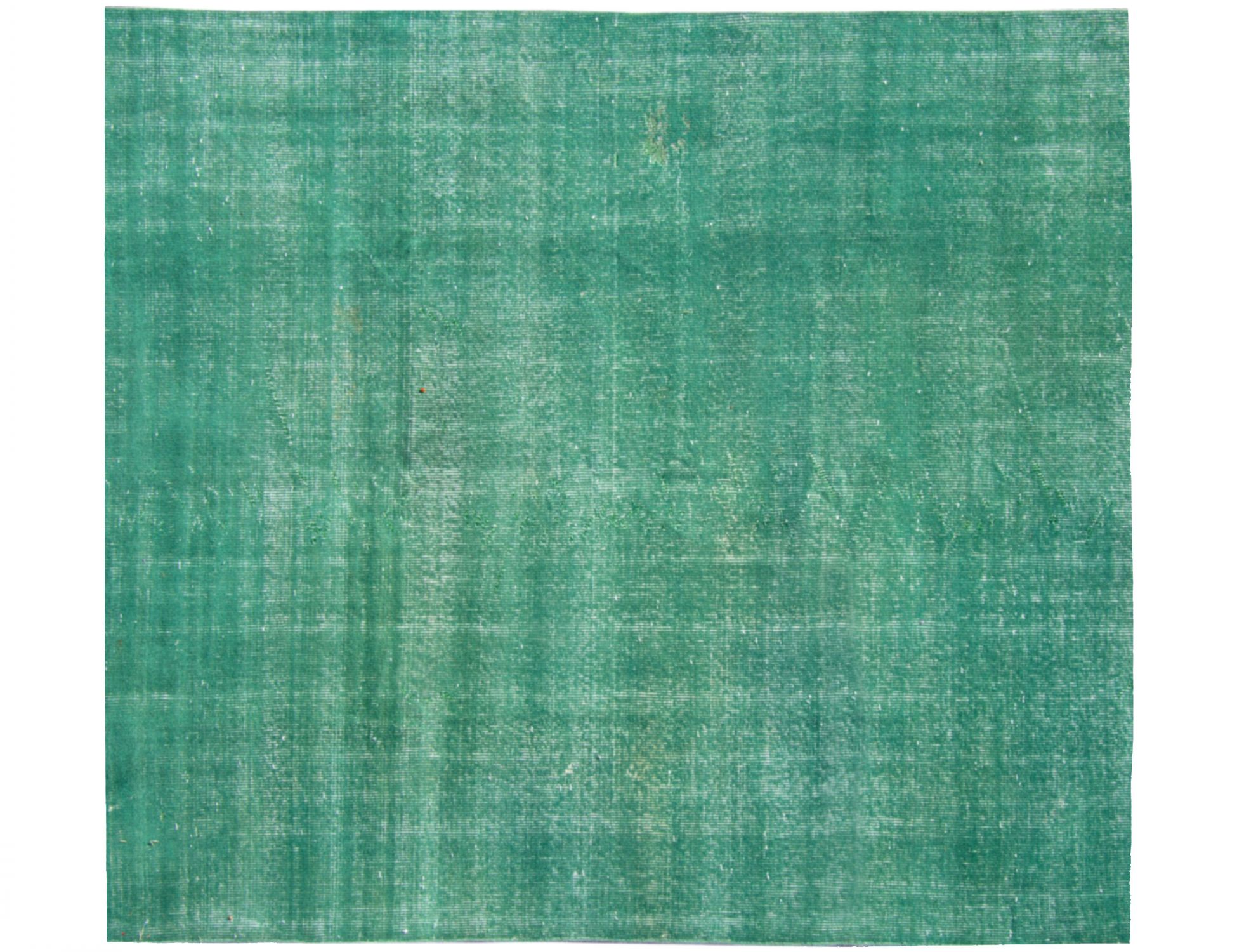 Quadrat Vintage Teppich  grün <br/>150 x 150 cm