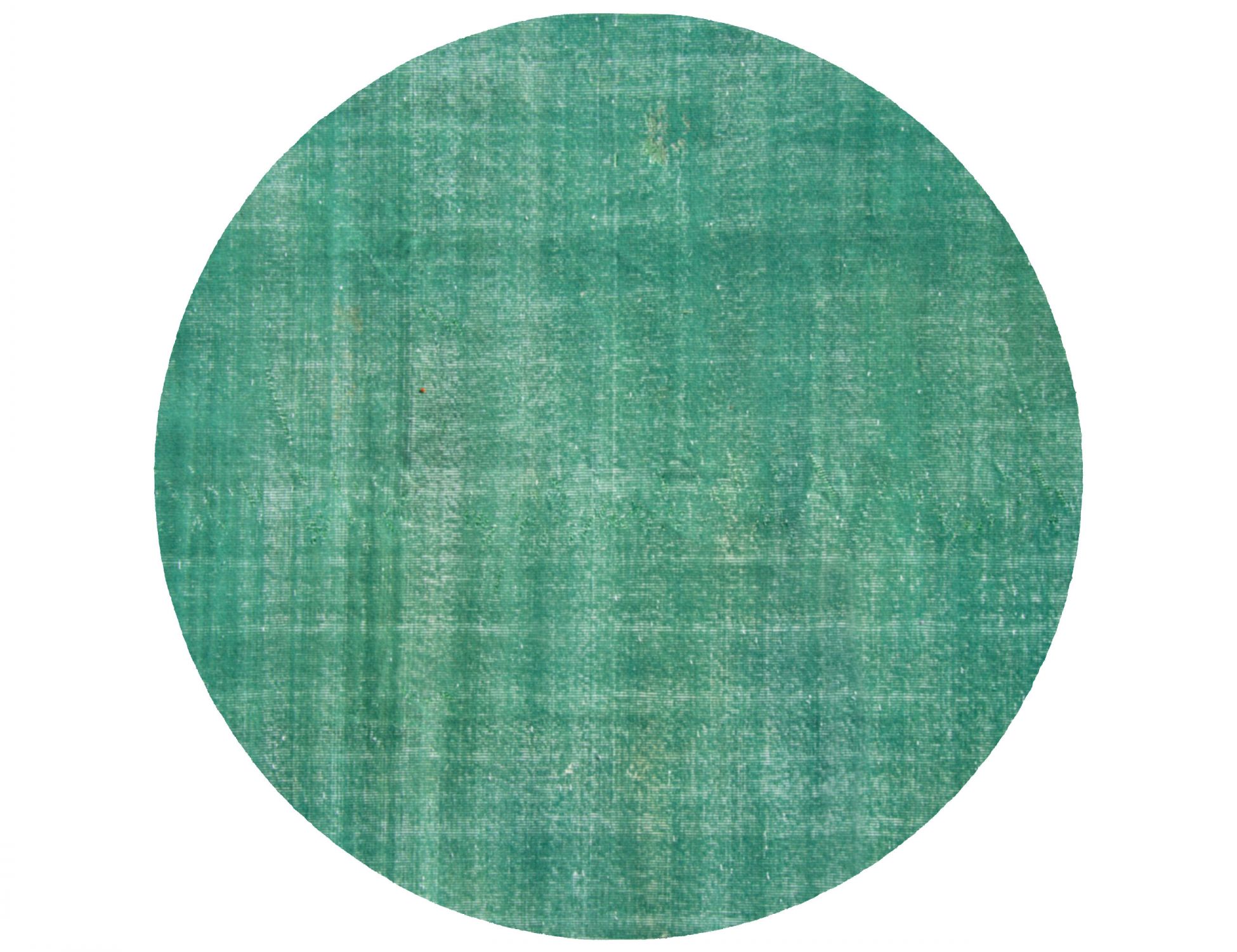Rund Vintage Teppich  grün <br/>150 x 150 cm