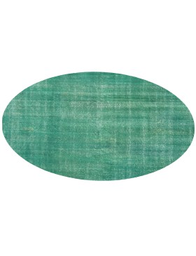 Verde Turquía Alfombra vintage  150 x 150 cm