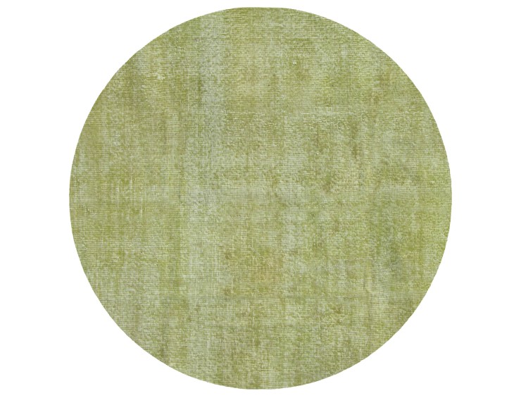 Grøn Tyrkiet Vintagetæppe 148 x 148 cm