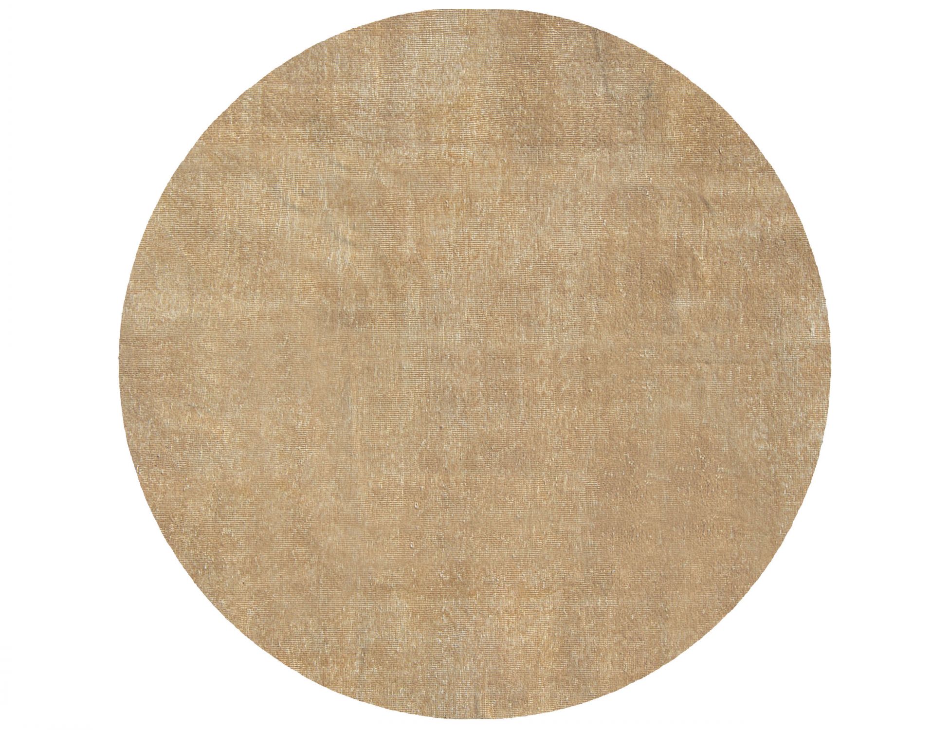 Rund Vintage Teppich  beige <br/>148 x 148 cm